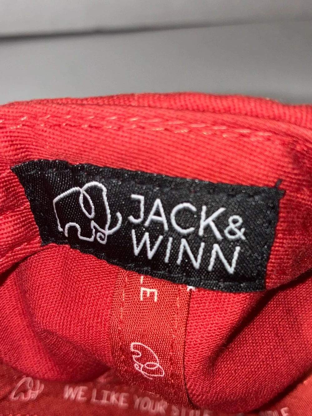Kids Jack & Winn Red Snapback Hat Cap White Buffalo Logo